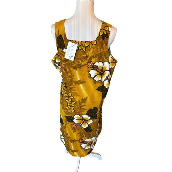 Yellow Floral Dress Size 2XL Bust 46" - Picture 2 of 2